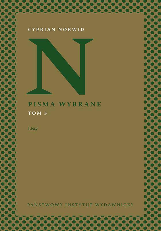 Pisma wybrane, t. 5: Listy
